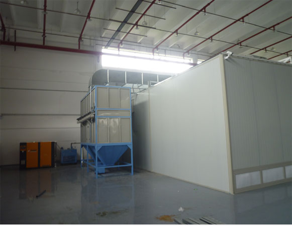 电池清理除尘房