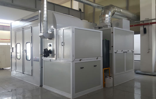 烤漆房整体外观